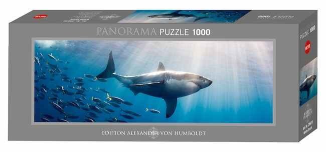 Heye Puzzle panoramatické - Bílý žralok - 1000 dílků
