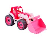 Mikro trading Traktor nakladač - 36 cm - růžová