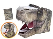 Mikro trading Jurský svět - 3D maska skládací s nálepkami a motivem T-Rexe