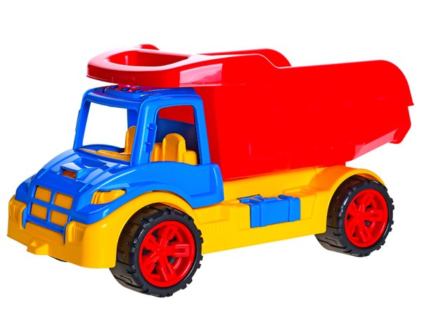 Mikro trading Auto stavební - Sklápěčka - modro-červená - 52 cm