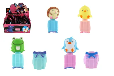 Teddies Zvířátko / Dárek obracecí silikon - mix druhů