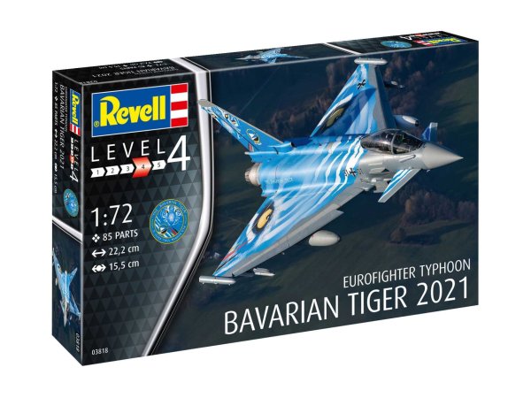 Revell Plastikový model letadla Eurofighter Typhoon "Bavarian Tiger 2021"