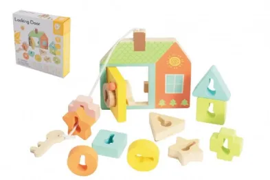 Teddies Skládanka / Vkládačka - Dveřní zámky - 11 ks