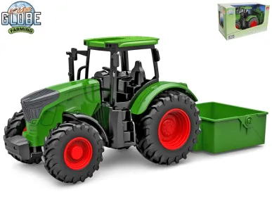 Mikro trading Kids Globe - Traktor zelený se sklápěčkou - 27,5 cm