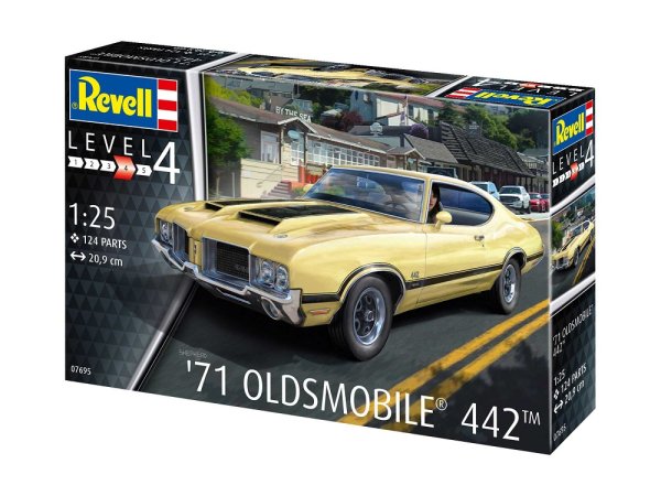 Revell Plastikový model auta 71 Oldsmobile 442 Coupé