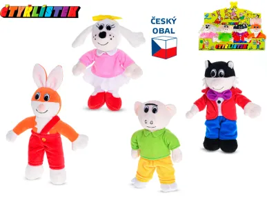 Mikro trading Čtyřlístek - plyšové postavičky -16 cm - 4 druhy