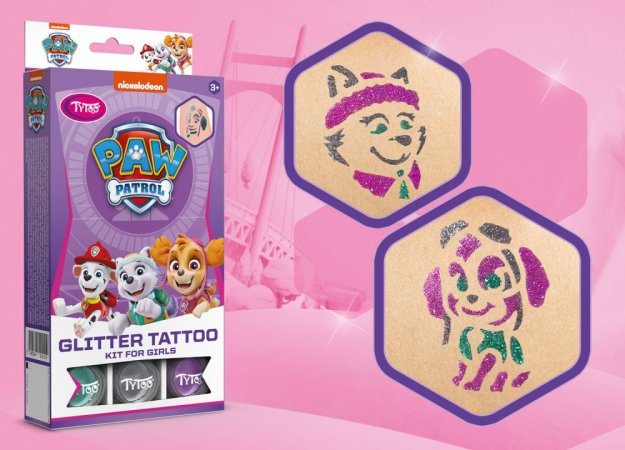 TyToo Tlapková patrola - Tetování třpytivé - pro holky