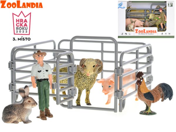 Mikro trading Zoolandia - Zvířátka farma s doplňky - 2 druhy v krabičce