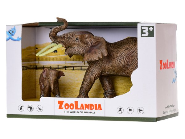 Mikro trading Zoolandia - Slon s mládětem