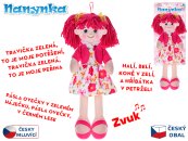 Mikro trading Panenka Nanynka - česky mluvící a zpívající - 50 cm - červená