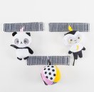 Teddies GAGAGU - Závěsná plyšová hračka - Opice, Panda a míč