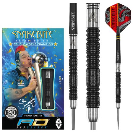 Red Dragon Šipky Steel Peter Wright Double WC SE Black - 20g