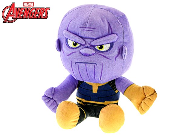 Mikro trading Avengers - Thanos plyšový - 30 cm - sedící