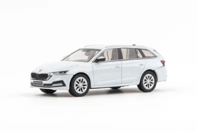 Abrex Škoda Octavia IV Combi (2020) - Bílá Moon Metalíza