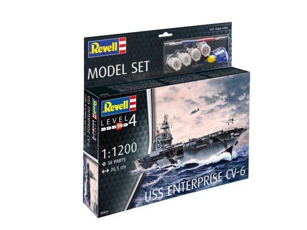 Revell ModelSet - Plastikový model lodě USS Enterprise