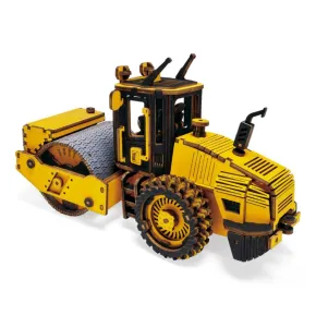 RoboTime 3D dřevěné puzzle - Silniční válec