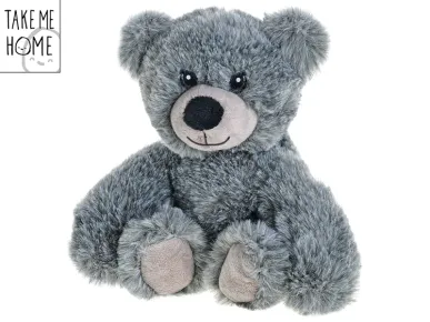 Mikro trading Take Me Home - Medvěd šedý plyšový -15 cm - sedící
