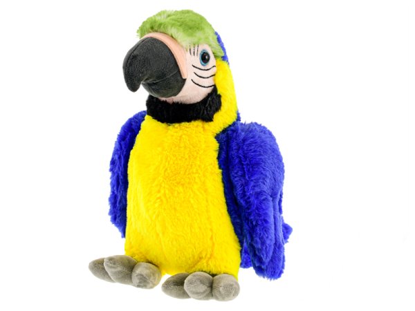 Mikro trading Papoušek plyšový - 29 cm - modrý