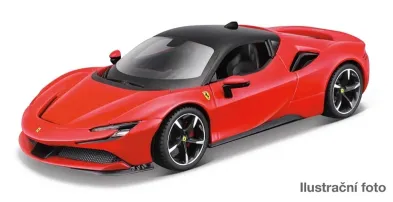 Maisto Easy Click - Kovový model auta M. Ferrari Assembly line, SF90 Stradale - RED