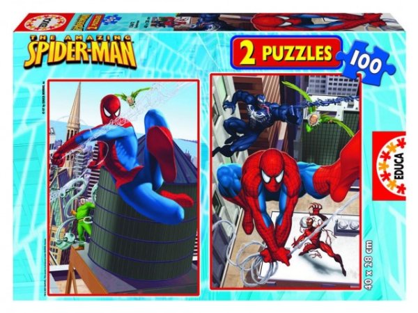 Educa Puzzle - Spiderman - 2 motivy - 100 dílků