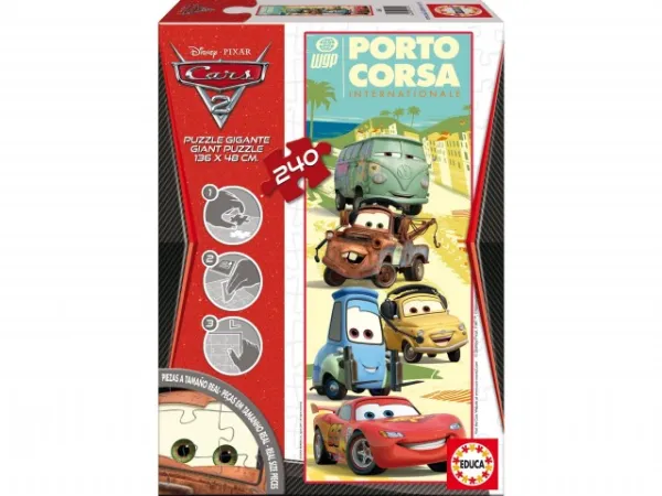 Educa Panoramatické puzzle maxi - Cars 2 - 240 dílků