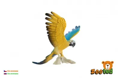 Teddies Ara ararauna - zooted - 9 cm