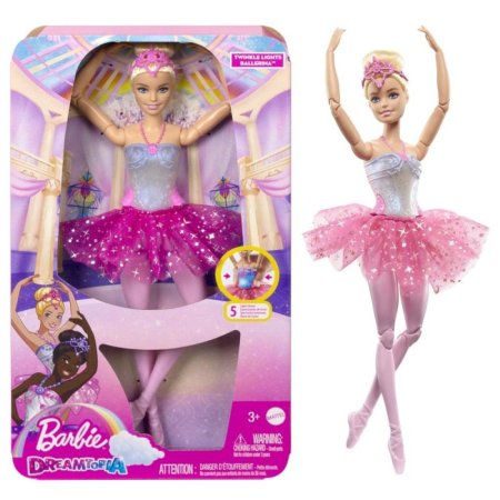 Mattel Barbie - Svítící magická baletka s růžovou sukní
