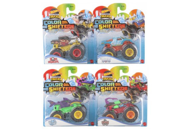 Mattel Hot Wheels - Monster trucks color shifters - mix druhů