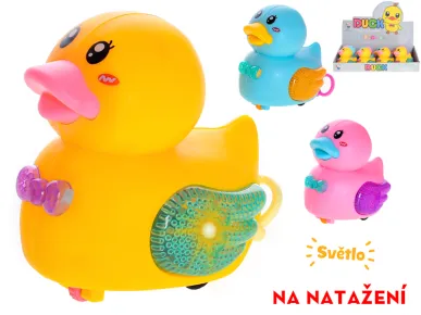 Mikro trading Kačenka jezdící - na natažení - se světlem - 9,5 cm