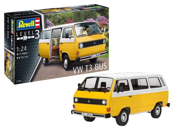 Revell Plastikový model auta VW T3 Bus