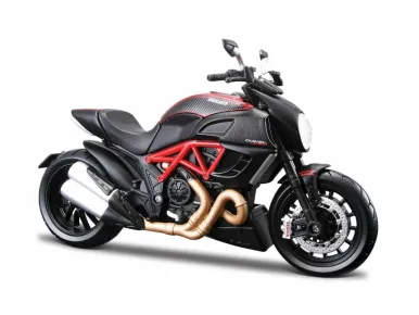 Maisto Sestavený kovový model motorky Ducati Diavel Carbon