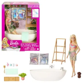 Mattel Barbie - Panenka a koupe s mýdlovými konfetami - blondýnka
