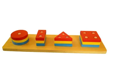 Moyo Montessori Barevné geometrické tvary - třídění