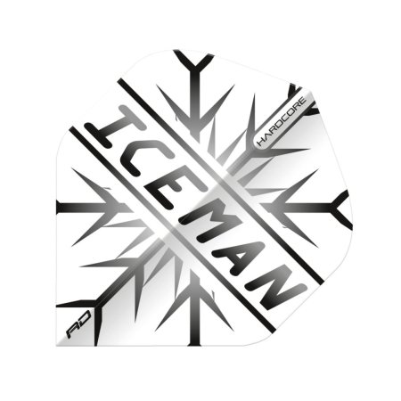 Red Dragon Letky Gerwyn Price Iceman Hardcore - Snowflake - Black RF6729
