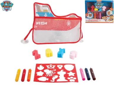 Mikro trading Tlapková patrola - Sada pastelek do vany se šablonami