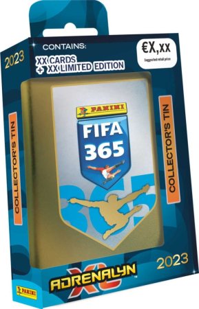 Panini FIFA 365 2022 / 2023 - ADRENALYN - plechová krabička (pocket)