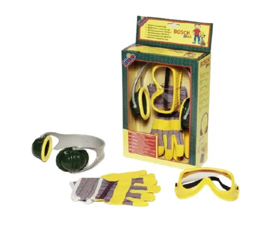 Klein BOSCH set - sluchátka, rukavice, ochranné brýle