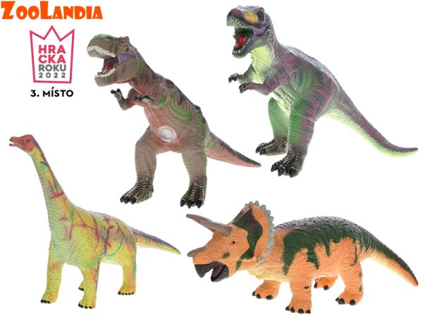 Mikro trading Zoolandia - Dinosaurus - měkké tělo - 4 druhy