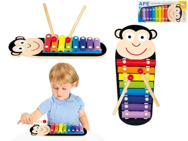 Bino Xylofon - Opička - 32 cm