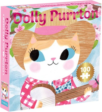 Mudpuppy Puzzle - Kočka Dolly Parton - 100 dílků