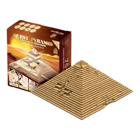 EscapeWelt 3D dřevěná mechanická skládačka hlavolamu - Pyramida