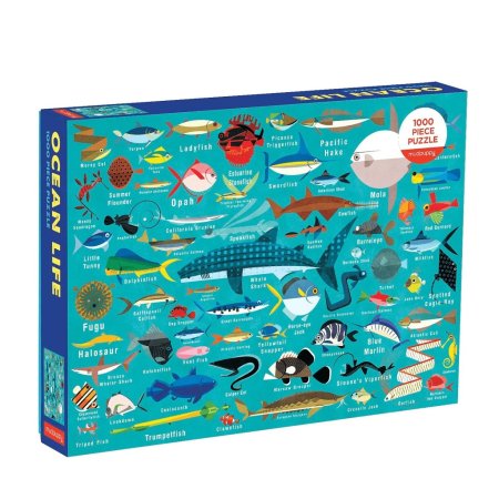 Mudpuppy Puzzle - Život v oceánu - 1000 dílků