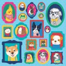 Mudpuppy Puzzle - Portréty domácích mazlíčků - 500 dílků