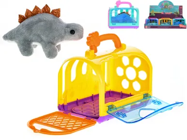 Mikro trading Dinosaurus plyšový - 14 cm - v přepravce
