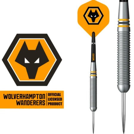 Mission Šipky Steel Football - Wolverhampton Wanderers FC - Official Licensed - Wolves - 22g