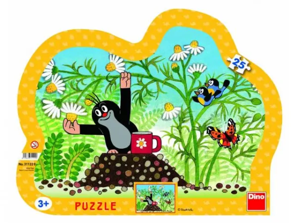 Dino Puzzle deskové - Krtek s hrníčkem - 25 dílků