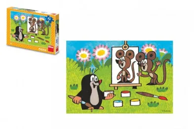 Dino Puzzle - Krtek malířem - 24 dílků