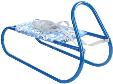 LKV Lomnice Sáňky dětské kovové - modrá