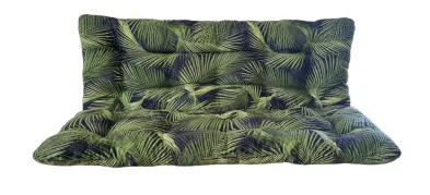LKV Lomnice Polstr a opěrka na zahradní houpačku - 160 cm - zelený list