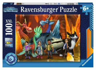 Ravensburger Puzzle - Jak vycvičit draka: The nine realms - 100 dílků XXL